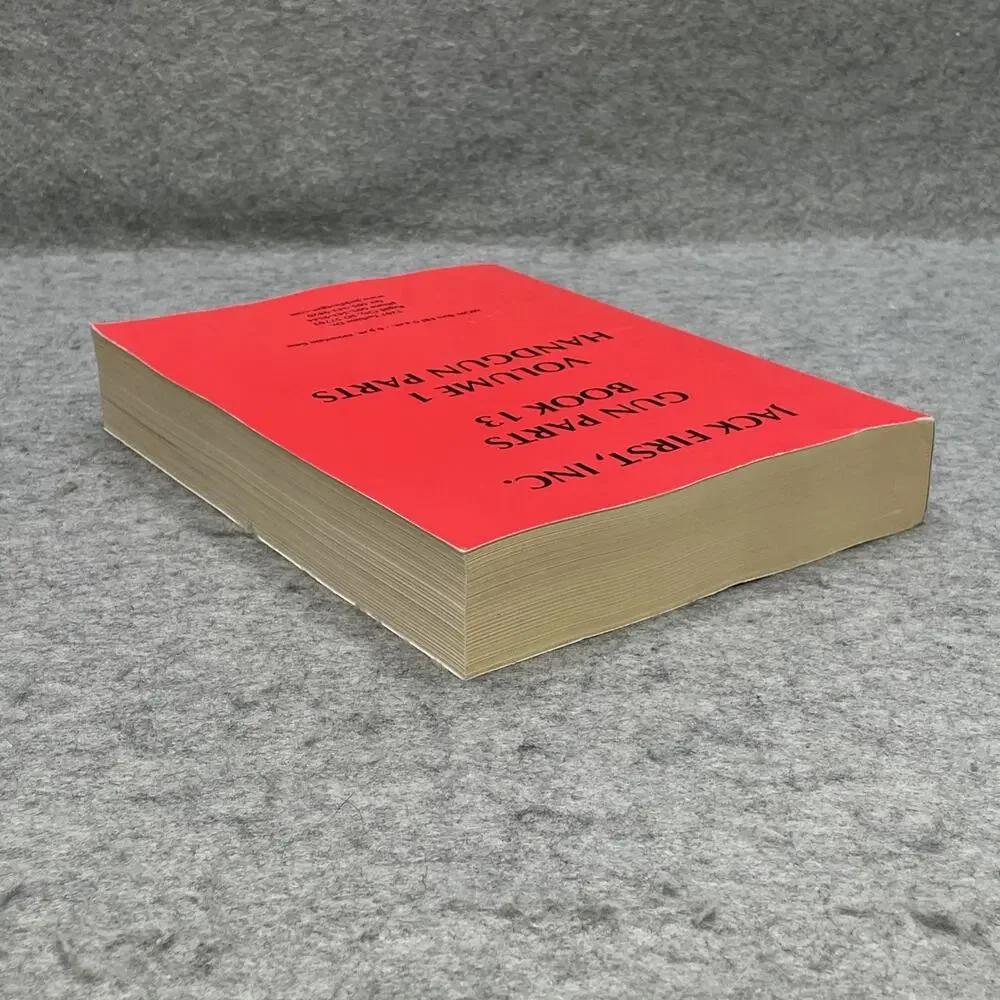 Jack First Gun Parts Book 13 volume 1 Handgun Parts